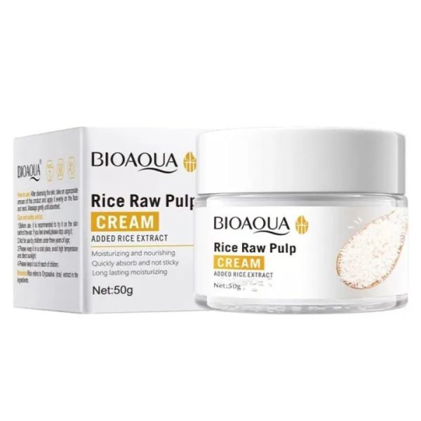 Bioaqua Rice Raw Pulp Rice Moisturizing Face Cream- 50g